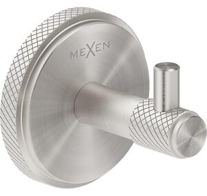 Mexen Gravo, nástěnný háček na ručníky, broušená ocel, 70A93011-97