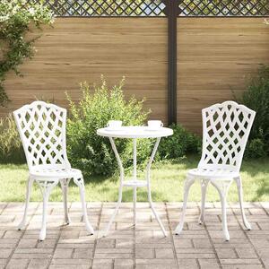 VidaXL Zahradní bistro set 3 ks Hliník [42002393] Barva: Bílá
