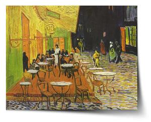 Sablio Plakát Terasa kavárny v noci - Vincent van Gogh - 60x40 cm