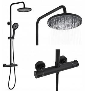 Sprchový set Rea Bliss černý termostatický povrchová úprava Electroplating