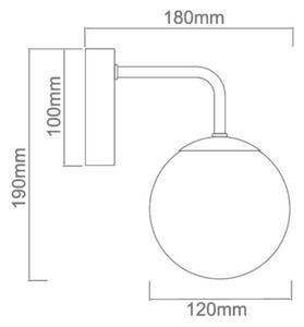 Open Design OR81381 - Koupel. nástěnná lampa BAO 1xG9/8W/230V IP44 lesklý chrom