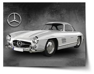 Sablio Plakát Mercedes-Benz 300 SL Šedé pozadí - 60x40 cm