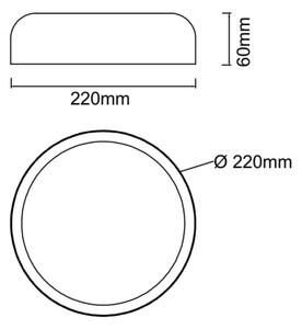 Open Design OR85914-LED Stropní svítidlo CEDRONE LED/14W/230V CCT pr. 22 cm bílá