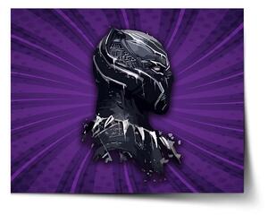 Sablio Plakát BLACK PANTHER z profilu Fialový - 60x40 cm
