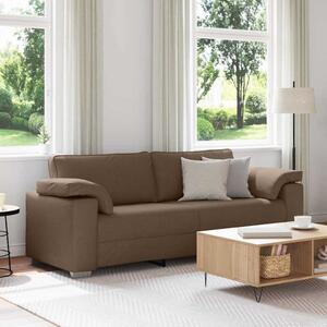 VidaXL 3-místné sofa 220 cm textil [4105245] Barva: Hnědá