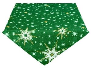 Forbyt Ubrus VánočníZářivé hvězdy zelené Velikost: 35 x 35 cm