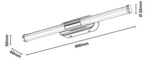 Rabalux 75096 - LED Koup osvětlení zrcadla TENEBRA 6W/230V IP44 40 cm černá