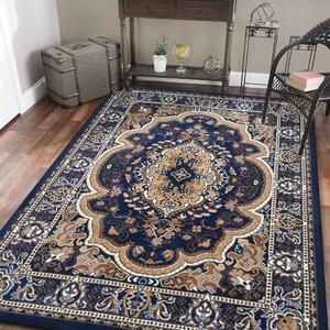 Vintage koberec v modré barvě Šířka: 120 cm | Délka: 170 cm