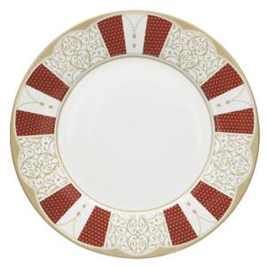 18ti dílná jídelní sada talířů GOLDEN EYE RED BRANDANI (barva - červená, zlatá)