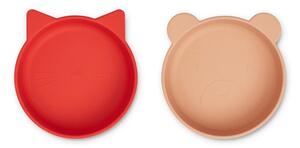 Silikonová miska Vanessa Apple Red/ Tuscany Rose Červená (kočka)