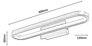 Rabalux 75114 - LED Koupelnové osvětlení zrcadla ODRAN LED/15W/230V IP44 40 cm