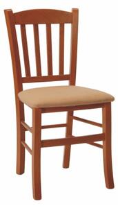 Jídelní židle VENETA s čalouněným sedákem - výběr z odstínů Buk lux 10 terracotta