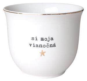 Porcelánový obal na květináč Si moja vianočná hviezda 13 cm – SK