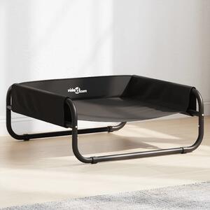 VidaXL Psí postel 57 x 57 x 24 cm Ocel [172600] Barva: Černá