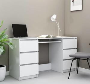 VidaXL Psací stůl 140 x 50 x 77 cm kompozitní dřevo [800816] Barva: Bílá