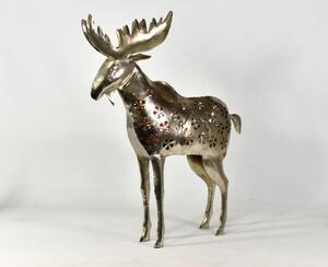 Los, kovový svícen, ruční práce, prořezávané ornamenty, výš. 65cm