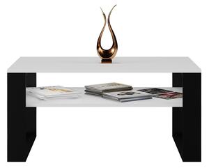 Moderní konferenční stolek 1P bílý/černý
