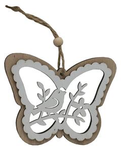 Závěsný motýl bílý 2001303