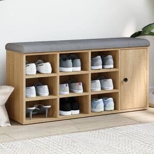 VidaXL Lavice s botníkem 102x32x50 cm Engineered Wood [835091] Barva: dub sonoma