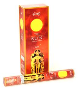 Indické vonné tyčinky The Sun, HEM, 23cm, 20ks