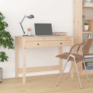 VidaXL Psací stůl se zásuvkami 100x50x78 cm masivní borové dřevo [824644] Barva: Přírodní
