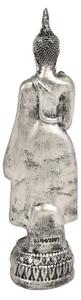 Narozeninový Buddha, pondělí, stříbrná patina, 20cm
