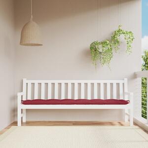 VidaXL Poduška na zahradní lavici 200x50x7cm látka oxford [361641] Barva: vínová červená