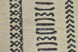 Koberec, ručně tkaný, bavlna, potisk, 125x188cm (7D)