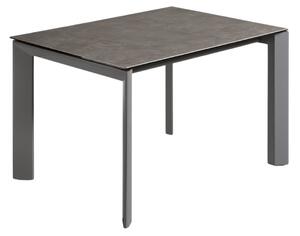 Šedý keramický rozkládací jídelní stůl Kave Home Axis VI. 120/180 x 80 cm