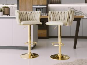 Set dvou barových židlí Archie BS-1142, Barva: 98-béžová 5903211338236