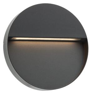 Redo 9624 nástěnné LED svítidlo Even tmavě šedé, 9W, 3000K, ø21,5cm