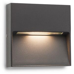 Redo 9151 nástěnné LED svítidlo Even tmavě šedé, 3W, 3000K, 10cm