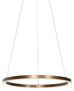 Bronzová závěsná lampa 60 cm včetně LED 3-stupňové stmívatelné - Girello