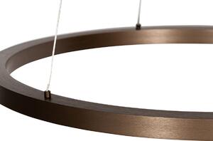 Bronzová závěsná lampa 60 cm včetně LED 3-stupňové stmívatelné - Girello