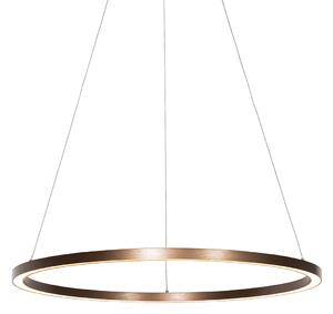 Bronzová závěsná lampa 80 cm včetně LED 3-stupňové stmívatelné - Girello