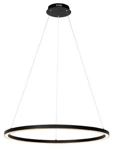 Závěsné svítidlo černé 80 cm včetně LED 3-stupňově stmívatelné - Girello