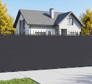 VidaXL Zástěna na balkon 1,8 x 25 m Látka s PU povrchovou úpravou [42036799] Barva: Černá