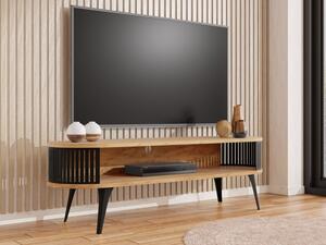 TV stolek Mozimo, Barva: černá / dub craft zlatý Mirjan24 5903211392276