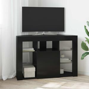 VidaXL Rohový LED TV stojan 100x40x68cm Kompozitní dřevo [889794] Barva: Černá