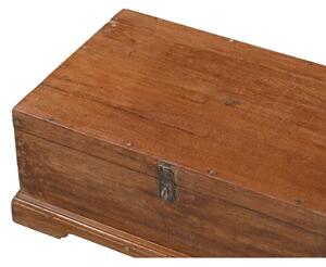 Starožitná truhla z teakového dřeva, 54x34x21cm