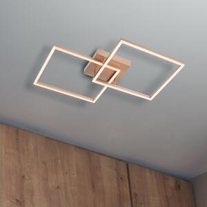 Smarter Nástěnné/Stropní LED svítidlo se dvěma stínidly Klee, š.45cm Barva: Měď