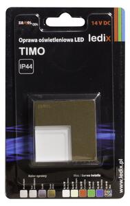 Zamel 06-111-42 svítidlo LED na omítku bez rámečku LEDIX TIMO 14V DC, zlatá patina, teplá bílá, IP44