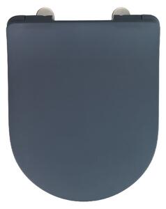 Šedé WC sedátko Wenko Sedilo Grey, 45,2 x 36,2 cm