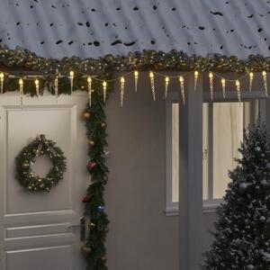VidaXL Vánoční rampouchové světlo 100 LED 10 m akryl PVC [356227] Barva: Teplá bílá
