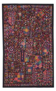 Unikátní tapiserie z Rajastanu, barevná, ruční vyšívání, 140x91cm (2A)