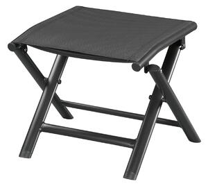 LIVARNO home Hliníková skládací stolička Houston, černá/antracitová (100359231)