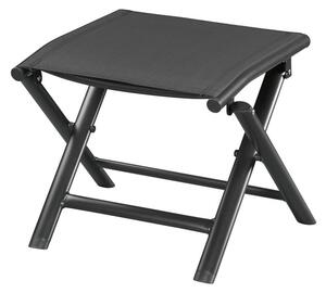 LIVARNO home Hliníková skládací stolička Houston, černá/antracitová (100359231)