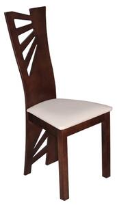 Jídelní židle 1091 - buková s vyšším vyřezávaným opěradlem Moření: P-přírodní (na výběr více variant)