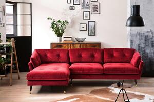 ROHOVÁ SEDAČKA, textil, tmavě červená MID.YOU - Online Only sedačky, Online Only