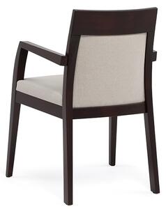 Dřevěná jídelní židle Lilly (také s područkami) Potah: Látka, Varianta: Klasická židle s područkami
